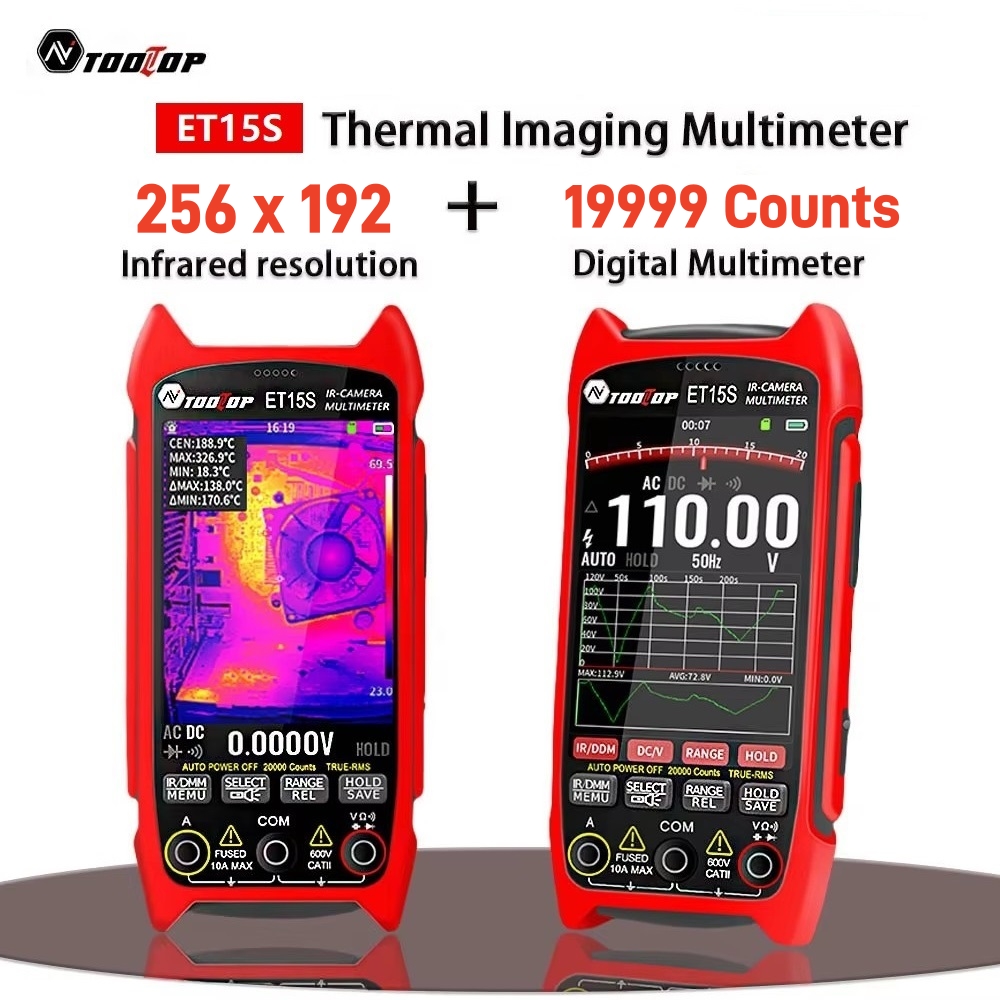 Handheld Thermal Camera 256X192 - TOOLTOP ET15S 256x192 Endüstriyel Termal Görüntüleme