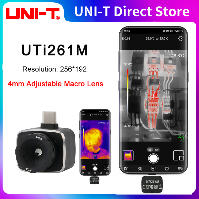 Handheld Thermal Camera 256X192 - UNI-T UTi261M Termal Kamera, 256x192 çözünürlüklü,