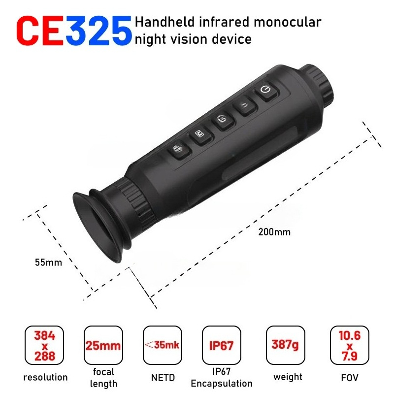 Kamera Dürbünü 384*288 15/19/2 - Thermal Camera Monocular 25Mm Lens incelemesi ve fiyatı
