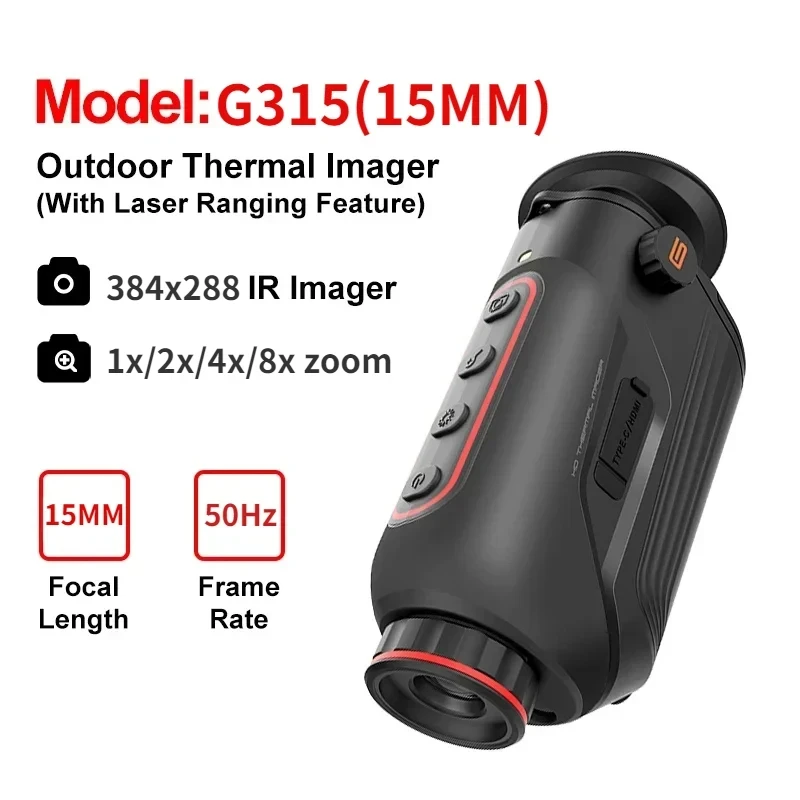 Yüksek Çözünürlüklü 384×288 Te - Thermal Monocular Laser Rangefinder incelemesi ve fiyatı