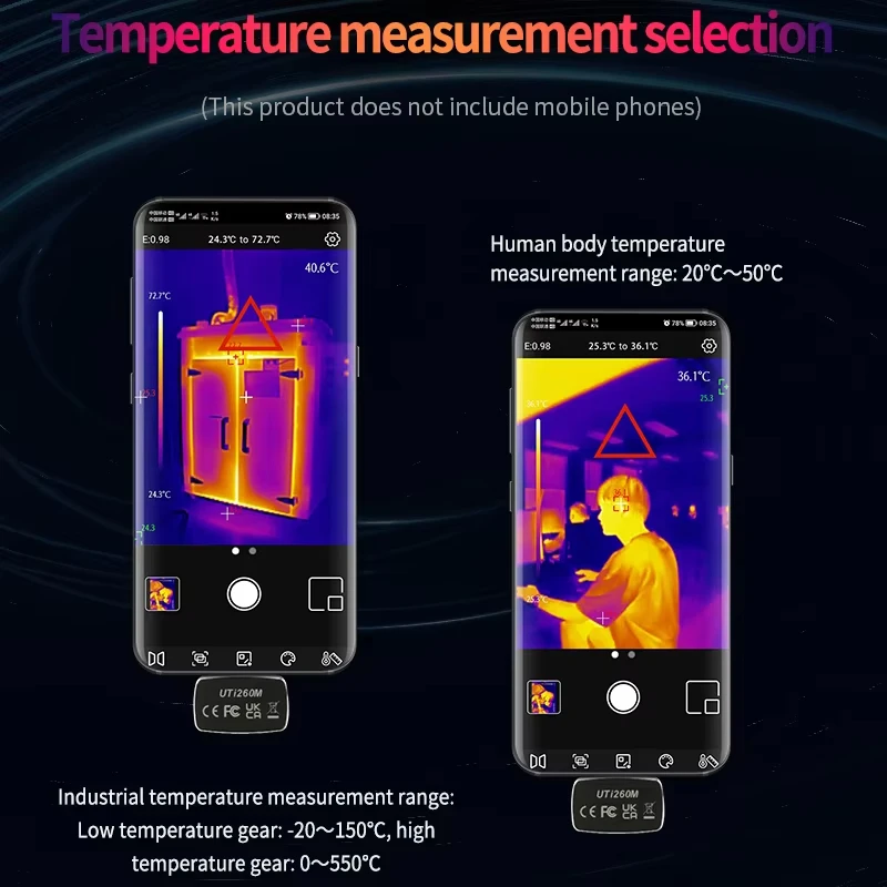 UNI-T Telefon İçin Termal Kame - Thermal Camera Pcb Repair 256X192 incelemesi ve fiyatı