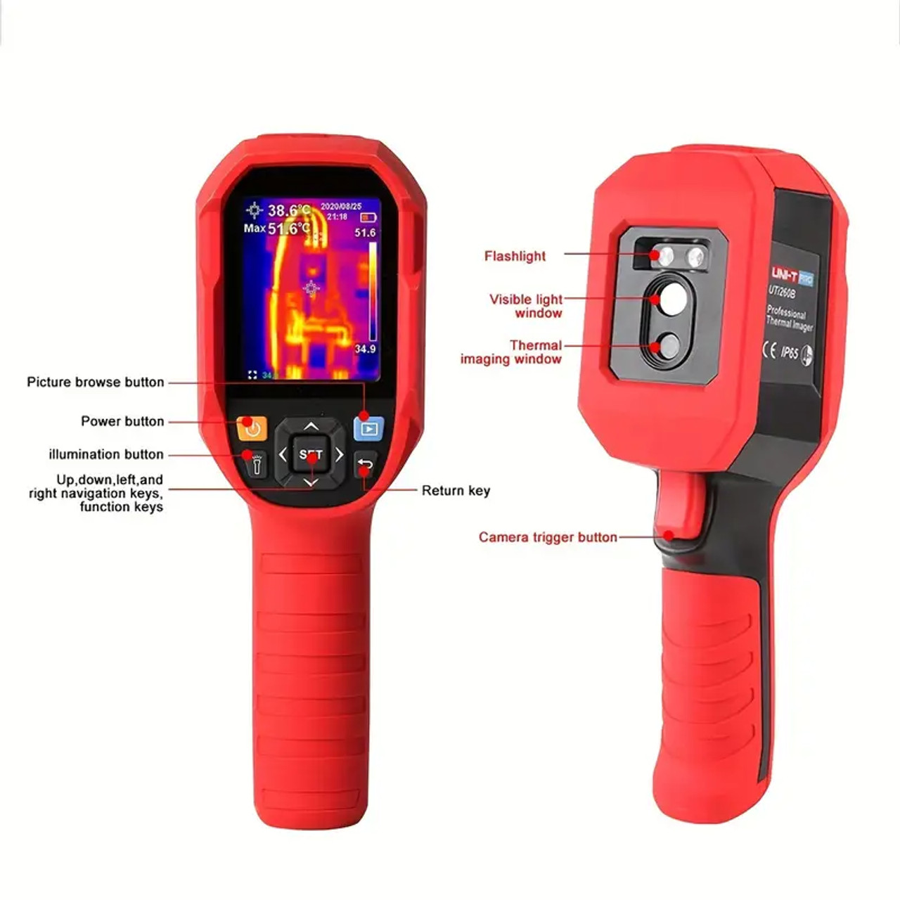 UNI-T UTi260B Termal Kamera 25 - Handheld Thermal Camera 256X192 incelemesi ve fiyatı