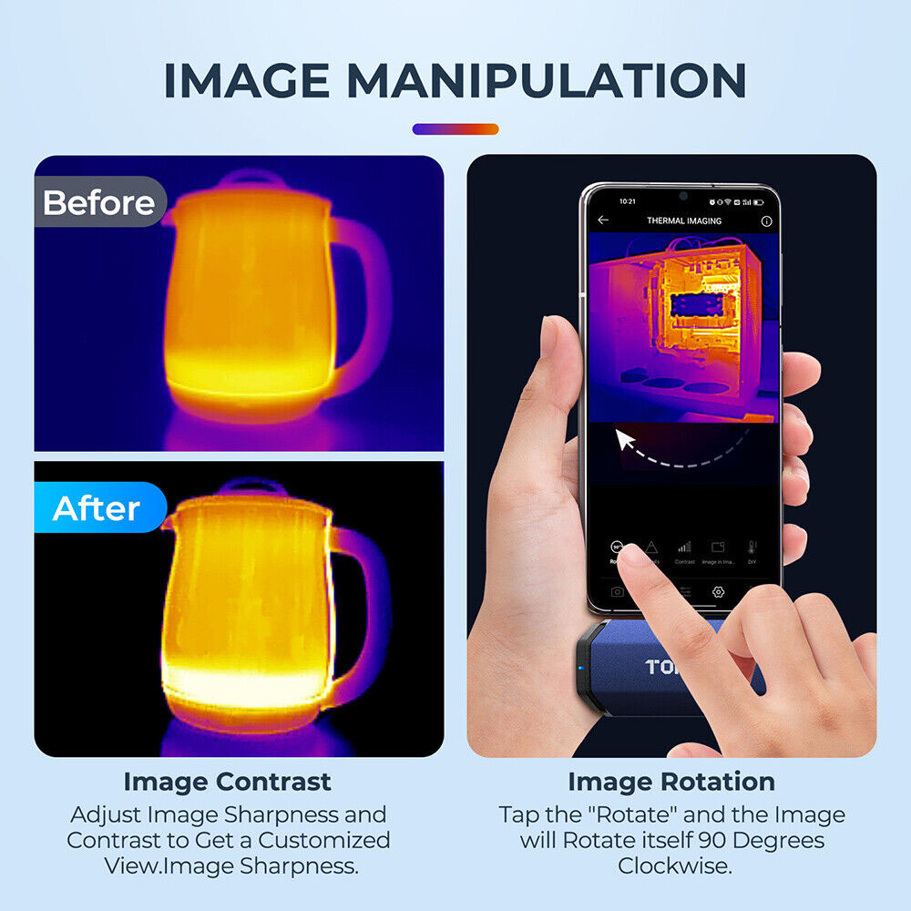 TOPDON TC001 Termal Görüntülem - Handheld Thermal Camera 256X192 incelemesi ve fiyatı