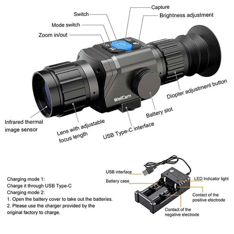 1600m Termal Avlanma Dürbünü,  - Thermal Night Vision Monocular incelemesi ve fiyatı