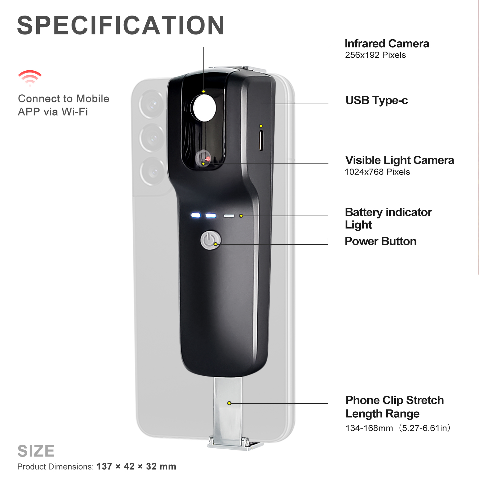 HP951A 256x192 WiFi Termal Kam - Handheld Thermal Camera 256X192 incelemesi ve fiyatı