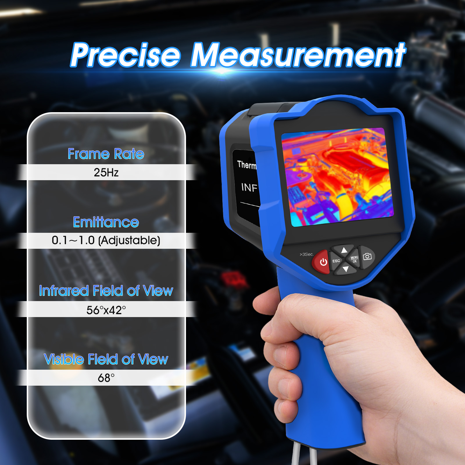 Termal Görüntüleme Kamerası 25 - Handheld Thermal Camera 256X192 incelemesi ve fiyatı