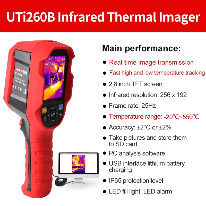 UNI-T Kızılötesi Termal Kamera - Handheld Thermal Camera 256X192 incelemesi ve fiyatı